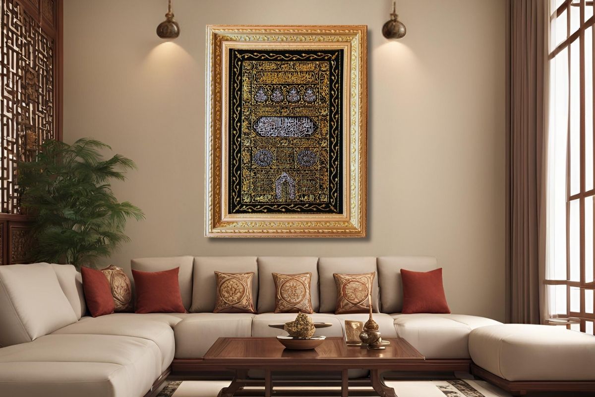 Islamic embroidery Authentic Kaaba Door Kiswa art