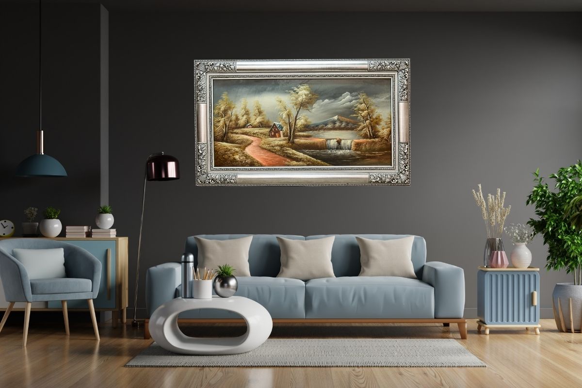 Hand painted Elegant Framed Art