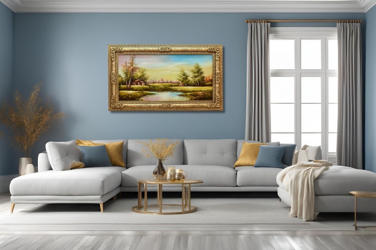 Tranquil Countryside Artwork Home Decor Wall Art High Quality Framed Painting