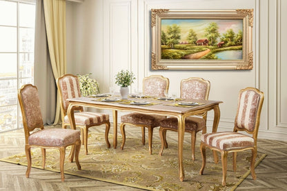 Discover the serene beauty of our hand-painted oil painting featuring a tranquil waterfall village scene. This classical landscape artwork, complete with an elegant champagne frame, is perfect for adding tranquility and elegance to any space. Shop now for unique wall art and elevate your home decor