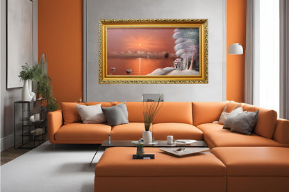 Enhance your home with this stunning hand-painted wall art from Handmade EGY. Featuring a serene lakeside sunset with 3D elements, framed in a luxurious gold frame and crafted on wood for long-lasting durability. Ready to hang, with free UK delivery and international shipping. Shop now for your home or a Perfect Gift.